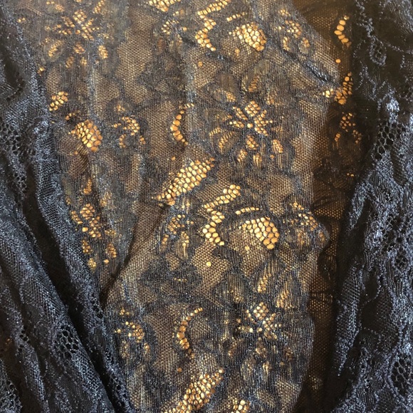 Zara Lace Deep V Body Suit - Picture 4 of 6